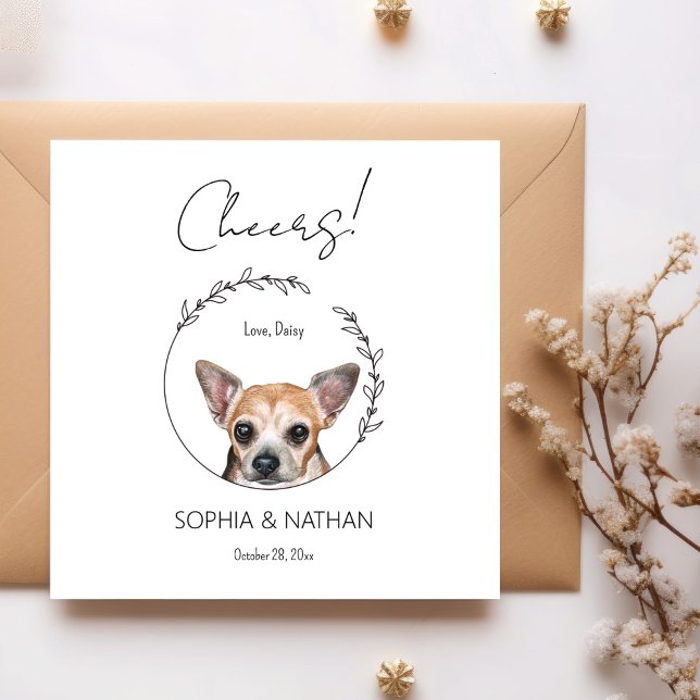 Serviette En Papier Chihuahua Chien Mariage Cocktail serviettes (Créateur téléchargé)