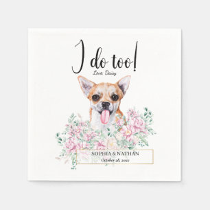 Serviette En Papier Chihuahua Chien Mariage Cocktail Serviettes