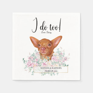 Serviette En Papier Chihuahua Chien Mariage Cocktail Serviettes