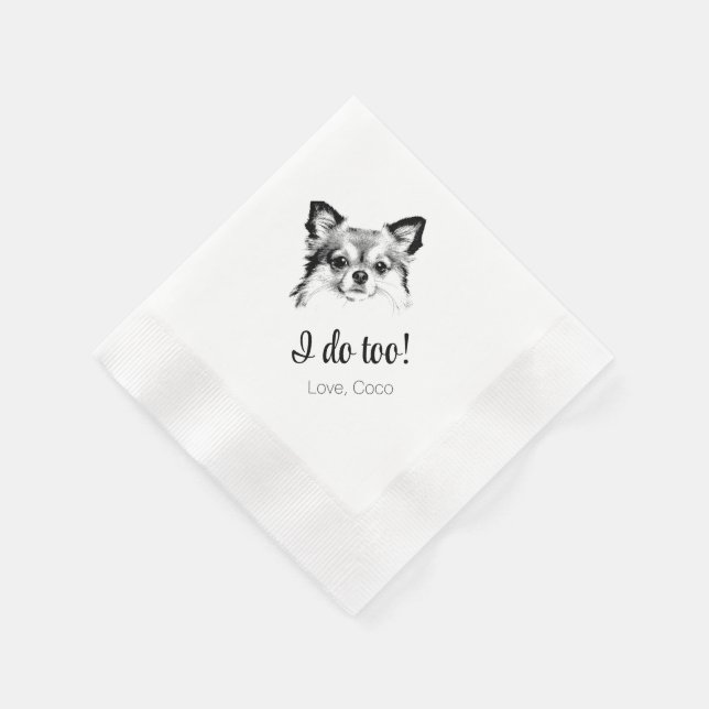 Serviette En Papier Chihuahua Chien Que Je Fais Trop Mariage Napkins (Coin)