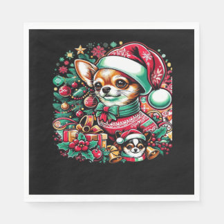 Serviette En Papier Chihuahua Christmas Cheer! Classic T-Shirt
