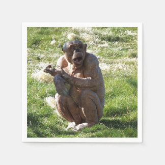 SERVIETTE EN PAPIER CHIMPANZEE