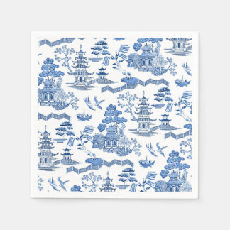 Serviette En Papier Chinoiserie Blue Willow