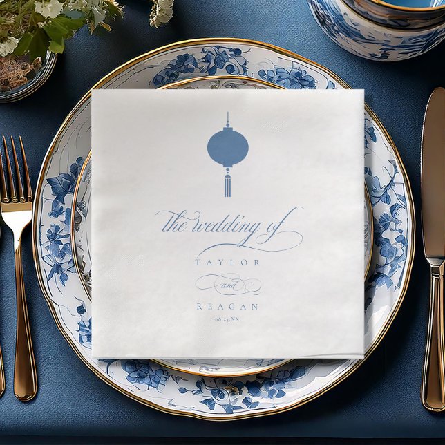 Serviette En Papier Chinoiserie Hanging Lantern Motif ID1094 (Créateur téléchargé)