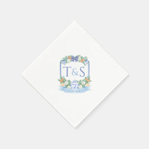 Serviette En Papier Chinoiserie Vacances Couples Crest Mariage