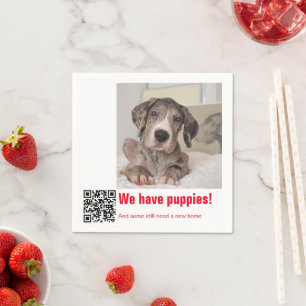 Serviette En Papier Chiots Dogue Allemand à vendre