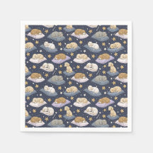 Chiots endormis Nuit étoilée - Motif de chien mign