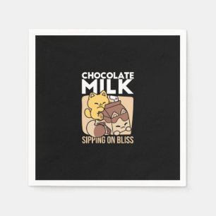 Serviette En Papier Chocolat au Lait en Sirotant sur le Bonheur – Nour