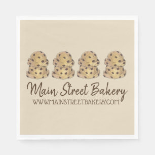 Serviette En Papier Chocolat Chip Cookie Dough Bakery Chef pâtisserie