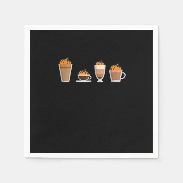 Serviette En Papier Choix de café épice citrouille essentiel (Devant)