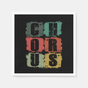 Serviette En Papier Chorus Membre Chorale Chorale Musique Chorale Chan