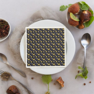 Serviette En Papier Chouette noire