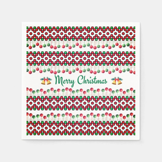 Serviette En Papier Christmas Napkins (Devant)