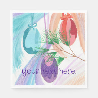 Serviette En Papier Christmas Ornaments, Custom Paper Napkins