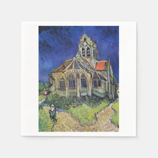 Serviette En Papier Church at Auvers 1890 par Vincent van Gogh