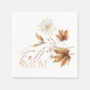 Serviette En Papier Chute en amour Fête des mariées serviettes, Feuill