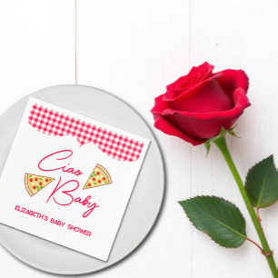 Serviette En Papier Ciao Baby Fête de Naissance Italienne