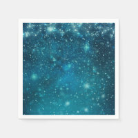Ciel étoilé cosmique bleu