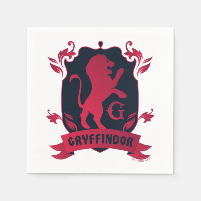 Serviette En Papier Cimetière de maison GRYFFINDOR™ (Devant)