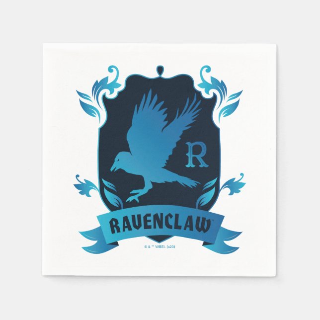 Serviette En Papier Cimier de maison ORNÉ RAVENCLAW™ (Devant)