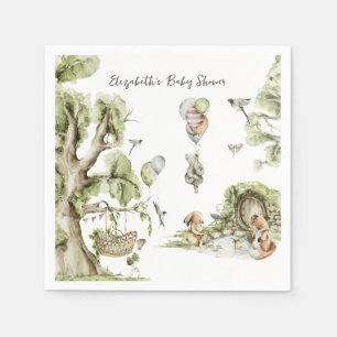 Serviette En Papier Cirque Carnaval   Fête de Naissance dans la Forêt 