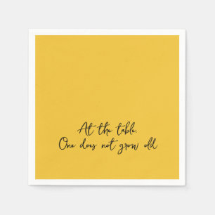 Serviette En Papier Citation amusante À LA TABLE, ON NE CROÎT PAS VIEU