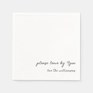 Serviette En Papier Citation amusante Petite Nuit Vieillissement Coupl