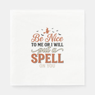 Serviette En Papier Citation de sort de sorcière drôle Conception de v