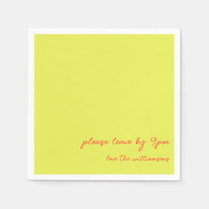 Serviette En Papier Citation Drôle Introverti Humour Chartreuse Person