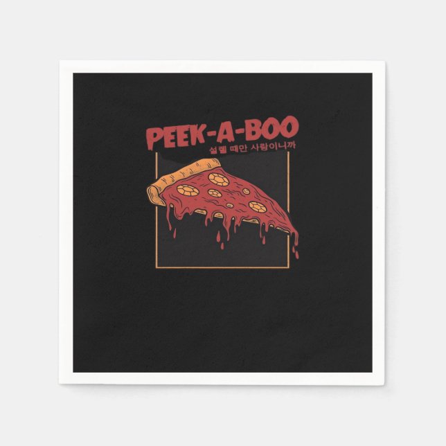 Serviette En Papier Citation drôle Peekaboo (Devant)