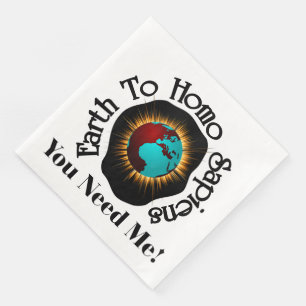 Serviette En Papier Citation du Jour des terres Terre vers Sapiens Hom