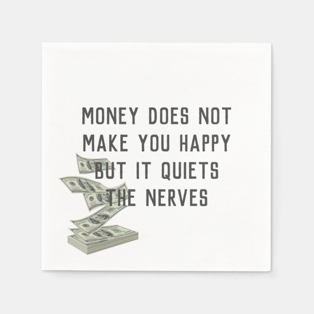 Serviette En Papier Citation sur le bonheur (Devant)