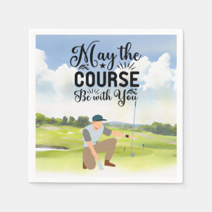Serviette En Papier Citations De Golf Drôle À Dire