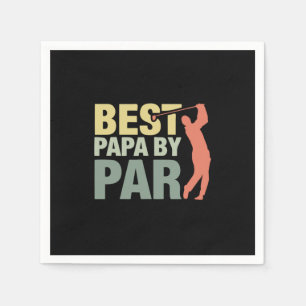 Serviette En Papier Citations grand-père Best Papa By Par Golf