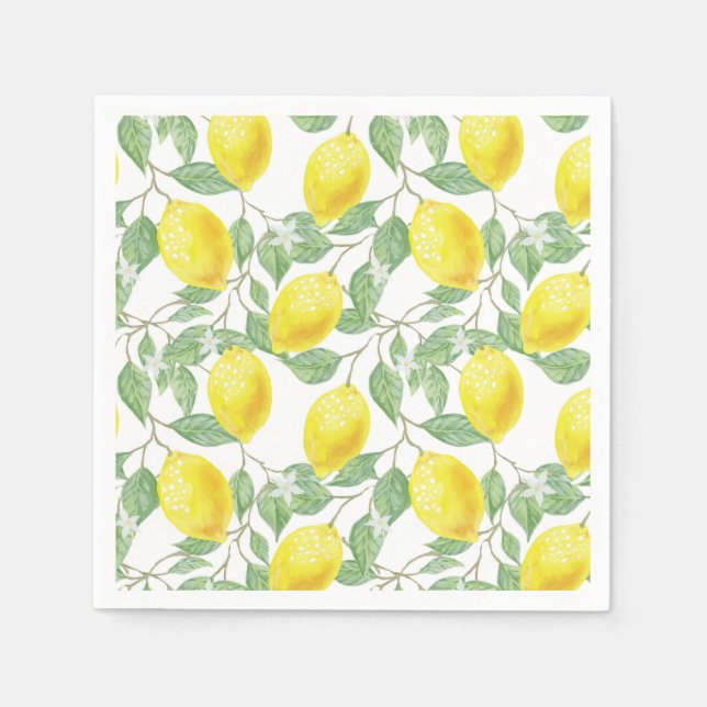 Serviette En Papier Citron (Devant)