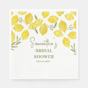 Serviette En Papier Citron vert Fête des mariées italienne Jaune Olive