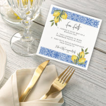 Citrons à l'aquarelle & Carreaux Faits amusants po