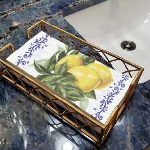 Serviette En Papier Citrons en toile