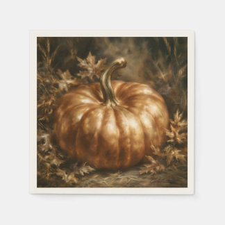 Serviette En Papier Citrouille