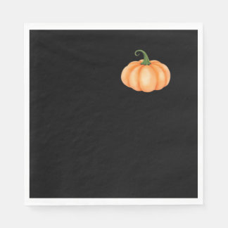 Serviette En Papier Citrouille aquarelle - Automne et Halloween Concep