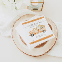 Citrouille Camion Baby shower d'automne moderne