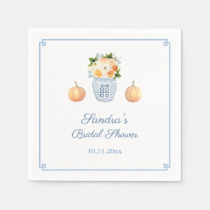 Serviette En Papier Citrouille classique Fleurs d'automne Fête des mar