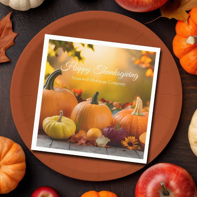 Serviette En Papier Citrouille de Bon thanksgiving de société personna (Créateur téléchargé)