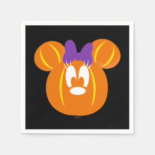 Serviette En Papier Citrouille d'Halloween Minnie Mouse