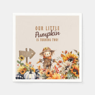 Serviette En Papier Citrouille Farm Sunflower Anniversaire