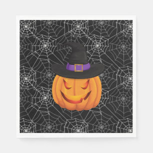 Serviette En Papier Citrouille papier d'Halloween