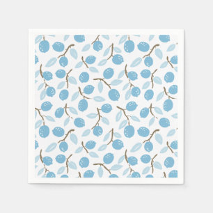 Serviette En Papier Citrus Charme bleu