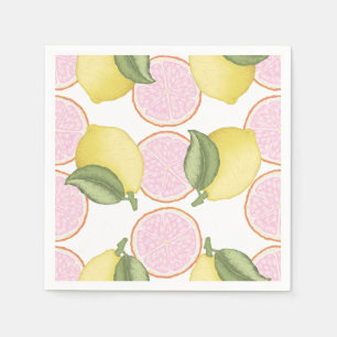 Serviette En Papier Citrus Citrus rose Anniversaire