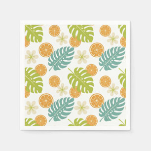 Serviette En Papier Citrus Tropical