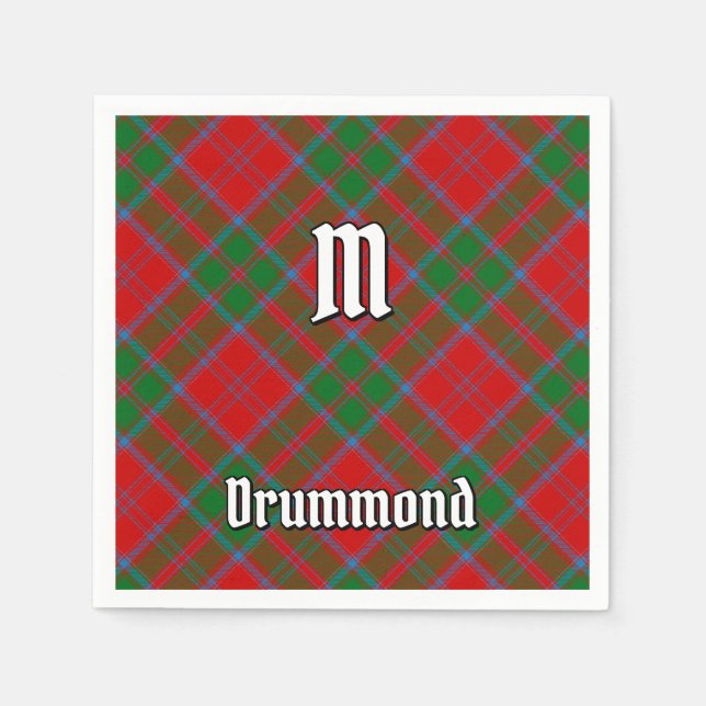 Serviette En Papier Clan Drummond Tartan (Devant)